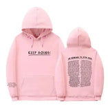 "Women’s Letter Print Hooded Sweatshirt with Drawstring, Pockets, and Long Sleeves – Stylish Sports Hoodie" Heaventlyshop