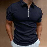 Summer Men's Solid Color Polo Shirts Heaventlyshop