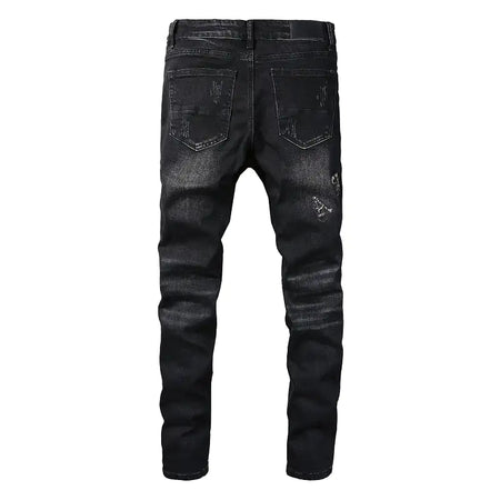 Pants Slim Skinny Ripped Trousers Heaventlyshop