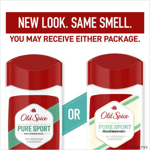 Old Spice High Endurance Anti-Perspirant Deodorant for Men, Pure Sport Scent, 3.0 oz Twin Pack Heaventlyshop