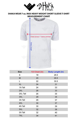 Shaka Wear Men's T Shirt – 2 Pack 7 oz Max Heavyweight Cotton Short Sleeve Crewneck Tee Top Tshirts Regular Big Size S-7XL 7X-Large White - Heaventlyshop