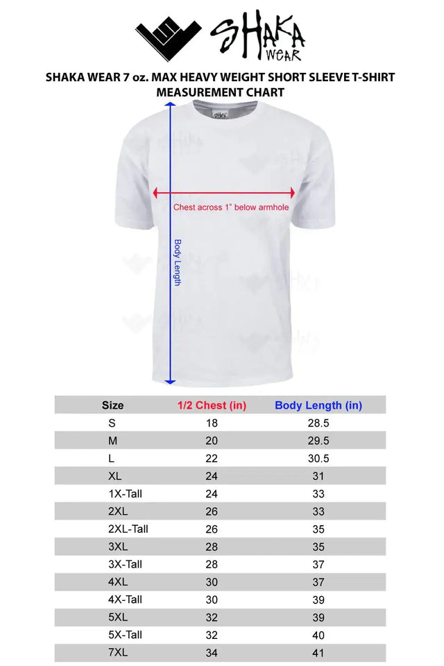 Shaka Wear Men's T Shirt – 2 Pack 7 oz Max Heavyweight Cotton Short Sleeve Crewneck Tee Top Tshirts Regular Big Size S-7XL 7X-Large White - Heaventlyshop