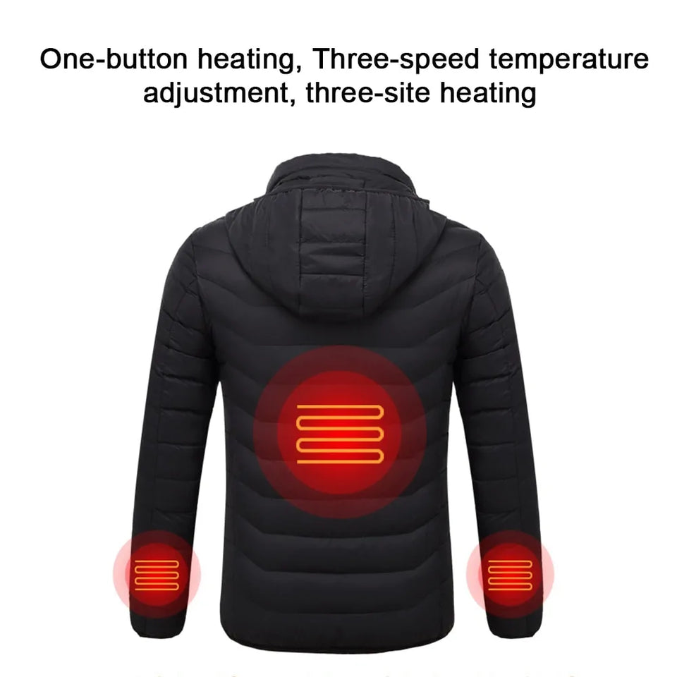 Men's Fleece Waterproof Winter Heated Jackets Heaventlyshop