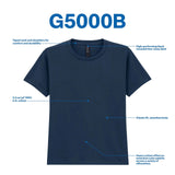 Gildan Youth Heavy Cotton T-Shirt, Style G5000B, 2-Pack X-Large White - Heaventlyshop