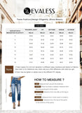 EVALESS Womens Jeans Mid Waisted Stretch Ripped Distressed Tummy Control Straight Ankle Jean for Women Trendy 2024 18 Blue Heaventlyshop