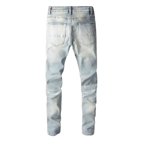 Light Blue Ripped Jeans Heaventlyshop