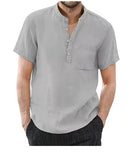 Men’s Casual Cotton Linen T-Shirt Heaventlyshop