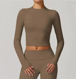 Slim Fit Long Sleeve Yoga Wear Heaventlyshop