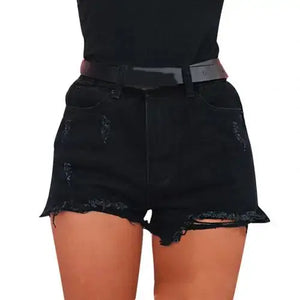 High Waist Ripped Denim Shorts: Women's Summer Fashion Heaventlyshop