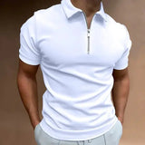 Summer Men's Solid Color Polo Shirts Heaventlyshop