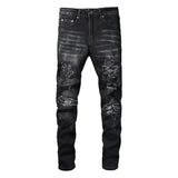 Pants Slim Skinny Ripped Trousers Heaventlyshop