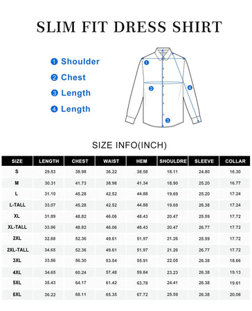 Alimens & Gentle Stain Sheild Dress Shirts for Men Slim Fit Mens Dress Shirts Long Sleeve Button Down Shirt Men Shirts Slim Fit Dress Shirts for Men Medium Light Navy Heaventlyshop