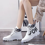 New All-match High-top Girls Canvas Short Boots Women's Shoes Heaventlyshop