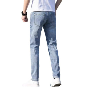 Summer Thin Jeans Men's Slim-fit Straight Trousers Heaventlyshop