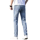 Summer Thin Jeans Men's Slim-fit Straight Trousers Heaventlyshop