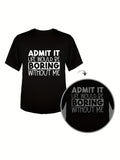 Printed T-shirt, Men's T-shirt, Summer Casual Short Sleeved T-shirt - Heaventlyshop