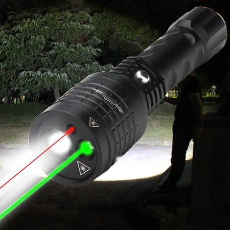 Three In One Green LED Outdoor Flashlight Heaventlyshop