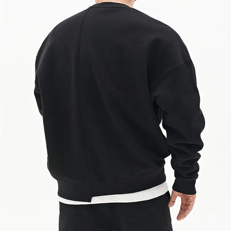 Pullover Round Neck Sweater Loose Men Clothes Heaventlyshop