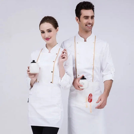 Chef Work Clothes Long Sleeved Autumn And Winter Clothes Hotel  Clothes Heaventlyshop