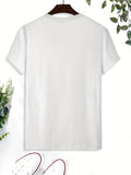 Cute Cat Nap Printed T-shirt, Men's T-shirt, Summer, Spring, Autumn Casual Short Sleeved T-shirt, Top As A Gift