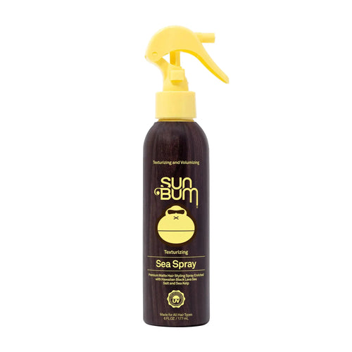 Sun Bum Sea Spray|Texturizing and Volumizing Sea Salt Spray | UV Protection With a Matte Finish | Medium Hold | For All Hair Types | 6 FL OZ Spray Bottle, Clear (80-41025) Hair Styling Agent Heaventlyshop