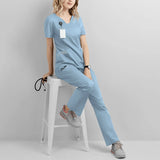 Operating Room Short Sleeved Nurse Uniform Suit Nurse Surgeon Heaventlyshop