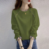 Thin Cotton Sweater Women's Korean-style Hooded Loose Heaventlyshop