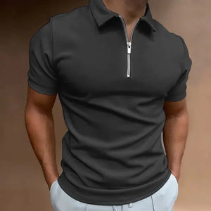 Summer Men's Solid Color Polo Shirts Heaventlyshop