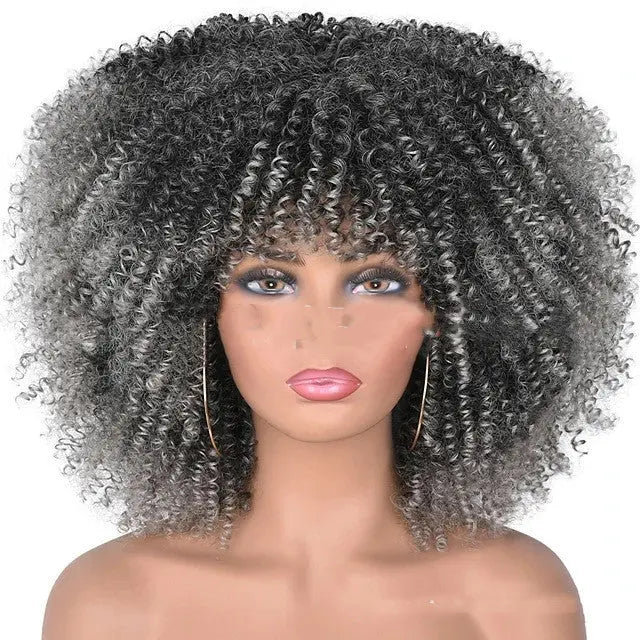 Small Curly Hair Rose Mesh Synthetic Headgear Heaventlyshop