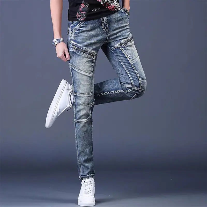 Men's Jeans Spring And Autumn Trendy All-matching Heaventlyshop