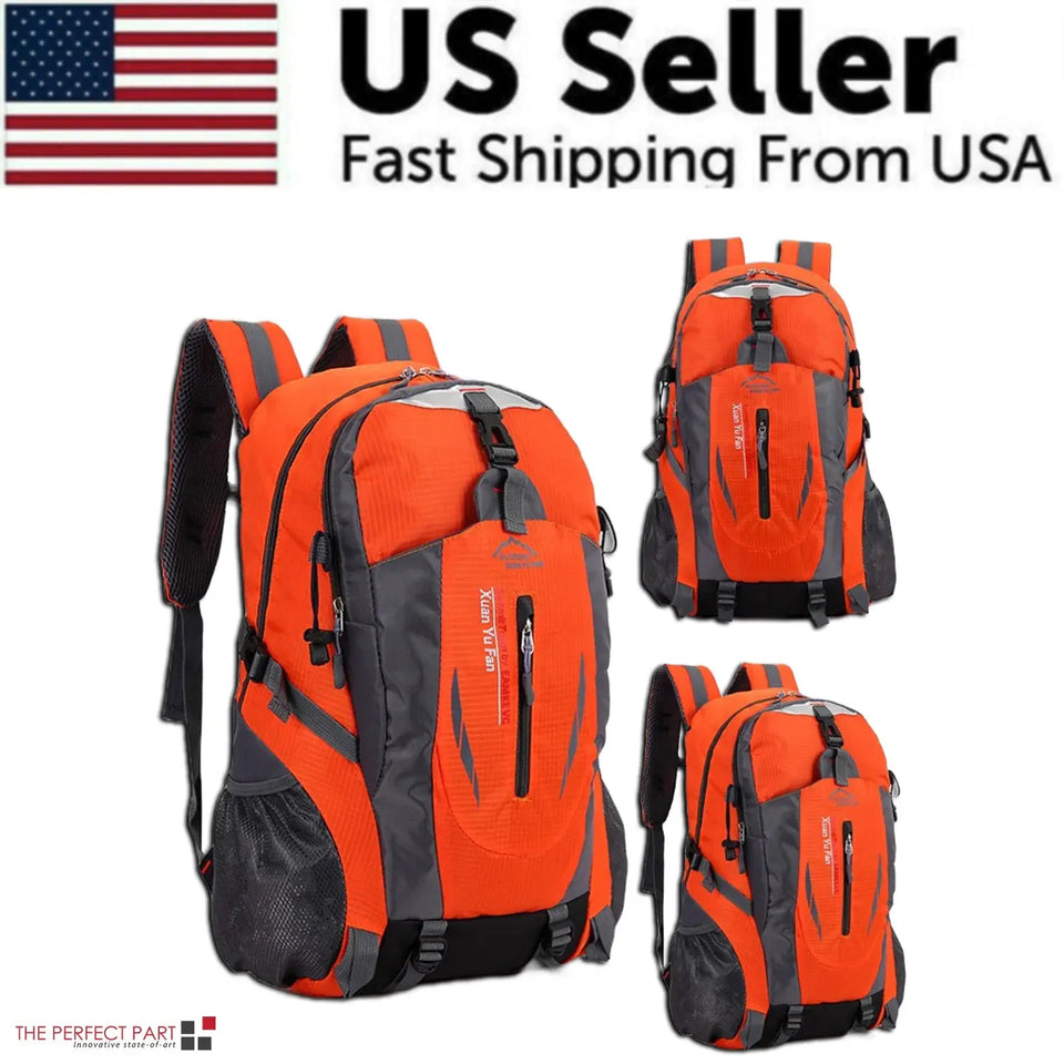 40L Men Women Travel Backpack Rucksack Camping Laptop Hiking School Book Bag USA Heaventlyshop