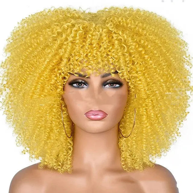 Small Curly Hair Rose Mesh Synthetic Headgear Heaventlyshop