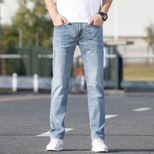 Summer Thin Jeans Men's Slim-fit Straight Trousers Heaventlyshop