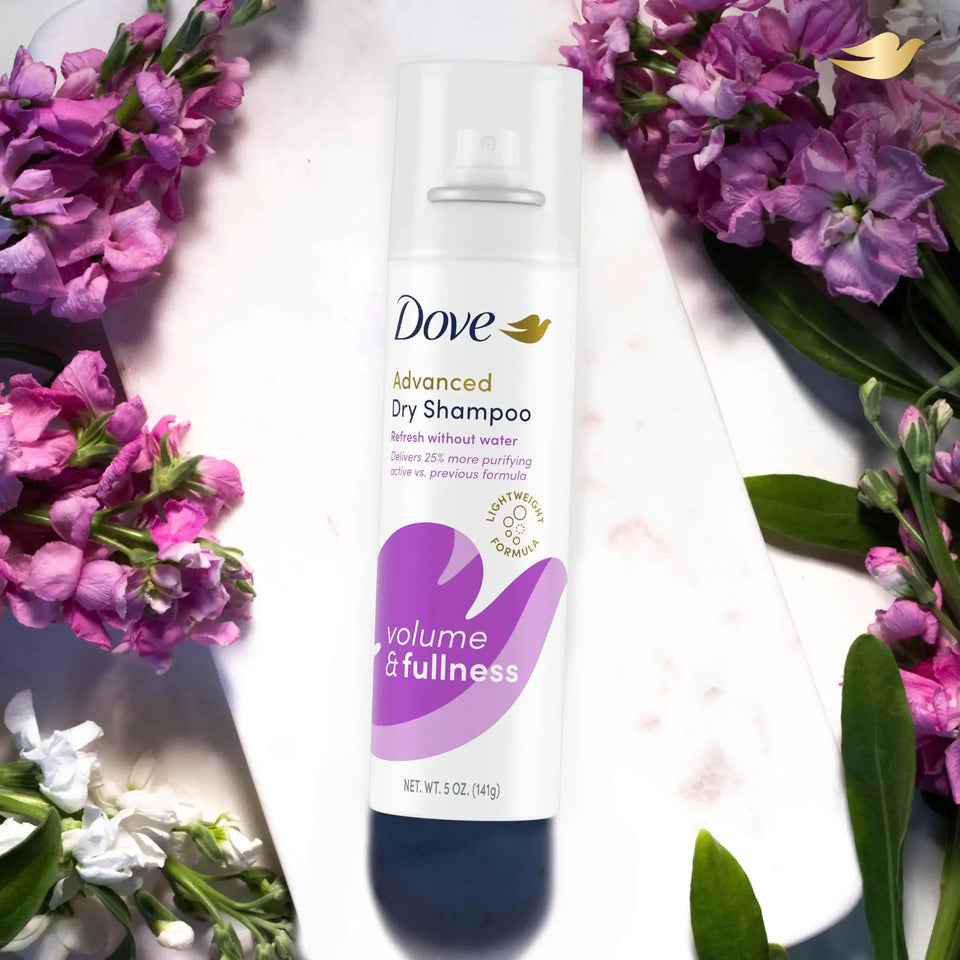 Dove Dry Shampoo Volume & Fullness 2 Count for Oily Hair for Refreshed Hair 5 oz 5 Ounce (Pack of 2) light clean scent Heaventlyshop