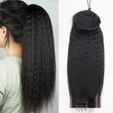 Ladies Bandage Real Hair Ponytail Cornbeard Piece Heaventlyshop