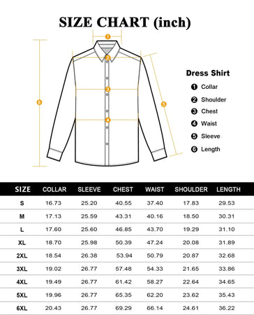 Stretch Mens Dress Shirts Long Sleeve Slim Fit Dress Shirts for Men Muscle Fit Wrinkle Free Button Down Shirt 3X-Large Baby Blue Heaventlyshop