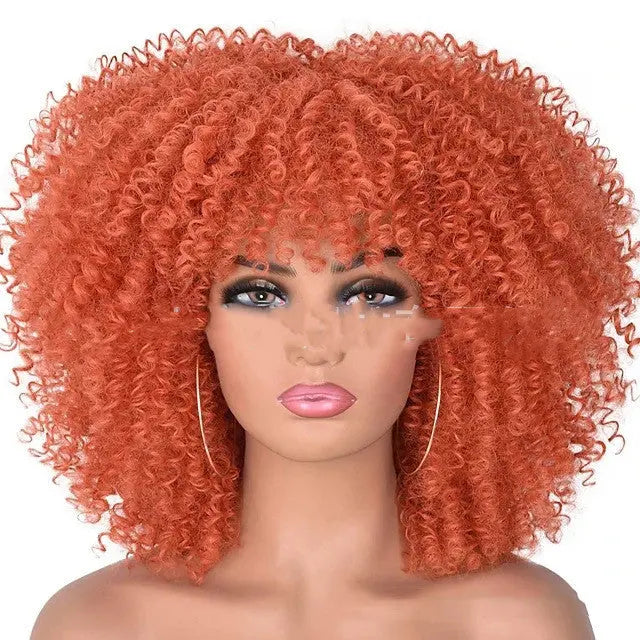 Small Curly Hair Rose Mesh Synthetic Headgear Heaventlyshop