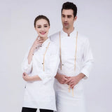 Chef Work Clothes Long Sleeved Autumn And Winter Clothes Hotel  Clothes Heaventlyshop