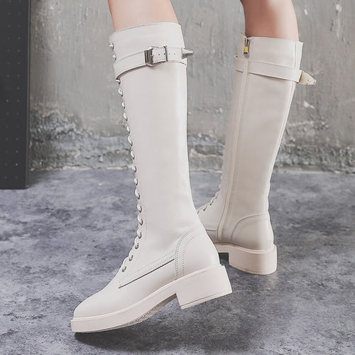 Women Long Boots High Boots Flat Boots Big Size Heaventlyshop