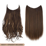 S-noilite 20" Invisible Wire No-Clip Hair Extensions Heaventlyshop