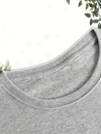 Cute Cat Nap Printed T-shirt, Men's T-shirt, Summer, Spring, Autumn Casual Short Sleeved T-shirt, Top As A Gift