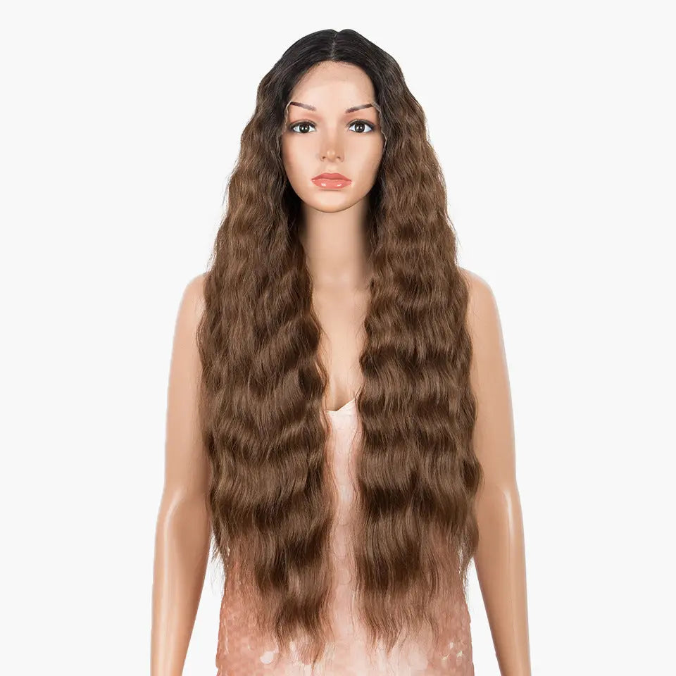 Women's Wig Wave Long Curly Hair Chemical Fiber Headgear Heaventlyshop