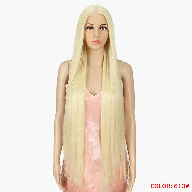 Long Straight Hair Synthetic Fiber Headgear Heaventlyshop