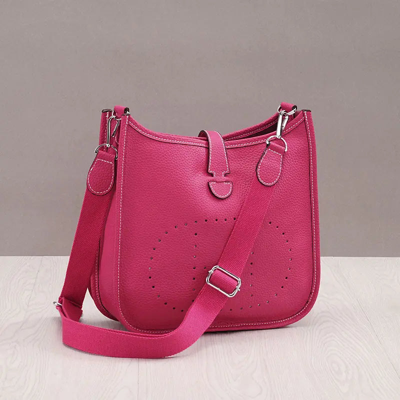 Women Litchi Stria Leather Crossbody Shoulder Togo Classic Purse Handbag Bags H Heaventlyshop