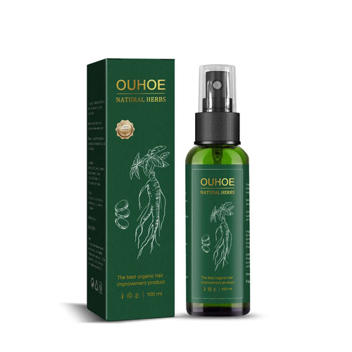 OUHOE Ginseng Hair Growth Lotion Ginseng  Moisturizing Hair Care Hair Growth Spray Heaventlyshop