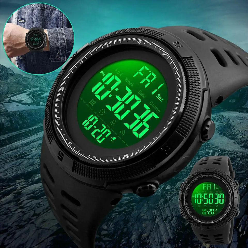 SKMEI Men's Digital Army Military Sport Quartz Analog Chrono Waterproof Watch US Heaventlyshop