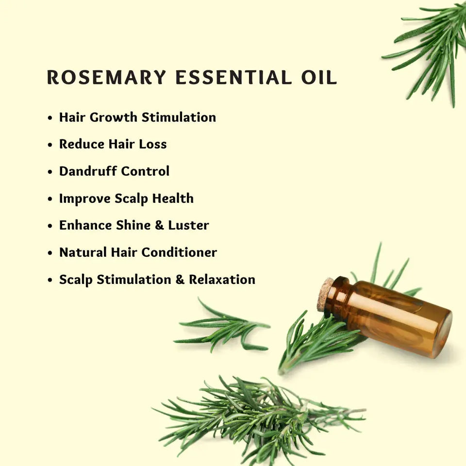 Pure Rosemary Hair Oil for Growth & Scalp Health Heaventlyshop