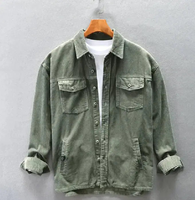 Men’s Loose-Fit Cotton Jacket Heaventlyshop