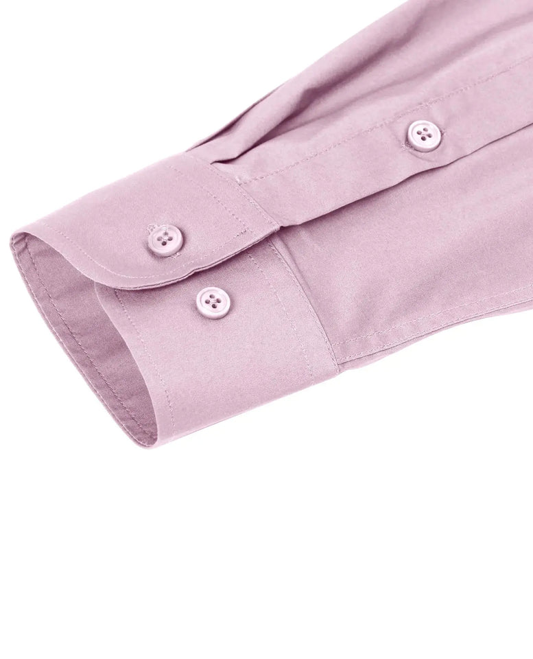 Mens Dress Shirts Long Sleeve Dress Shirts for Men Cotton Button Down Shirt Regular Big and Tall Dress Shirts Medium Baby Pink Heaventlyshop