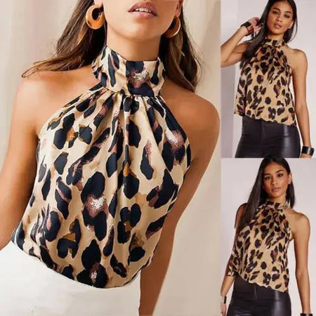 Women Blouses Sexy Leopard Print Ladies Shirts Heaventlyshop